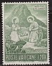Vatican City State 1965 Religión 200 Liras Verde Scott 422
